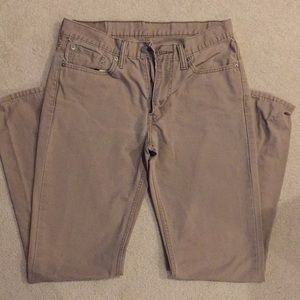 EUC Levi’s 514 Khaki Denim Pants/Jeans
